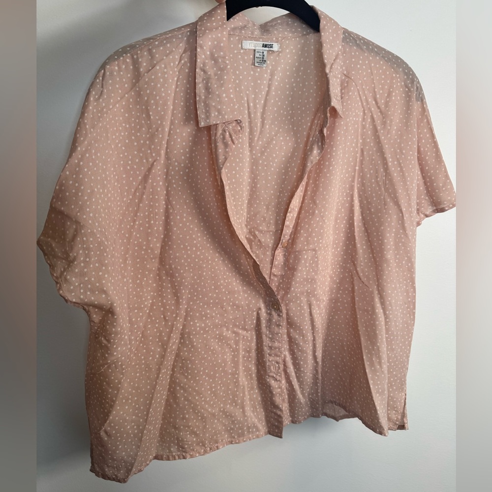 Amuse Society Pink Blouse